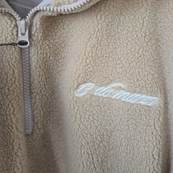 13De Marzo Paris Graphic Print Half Zip-Up Jacket Sweater Medium